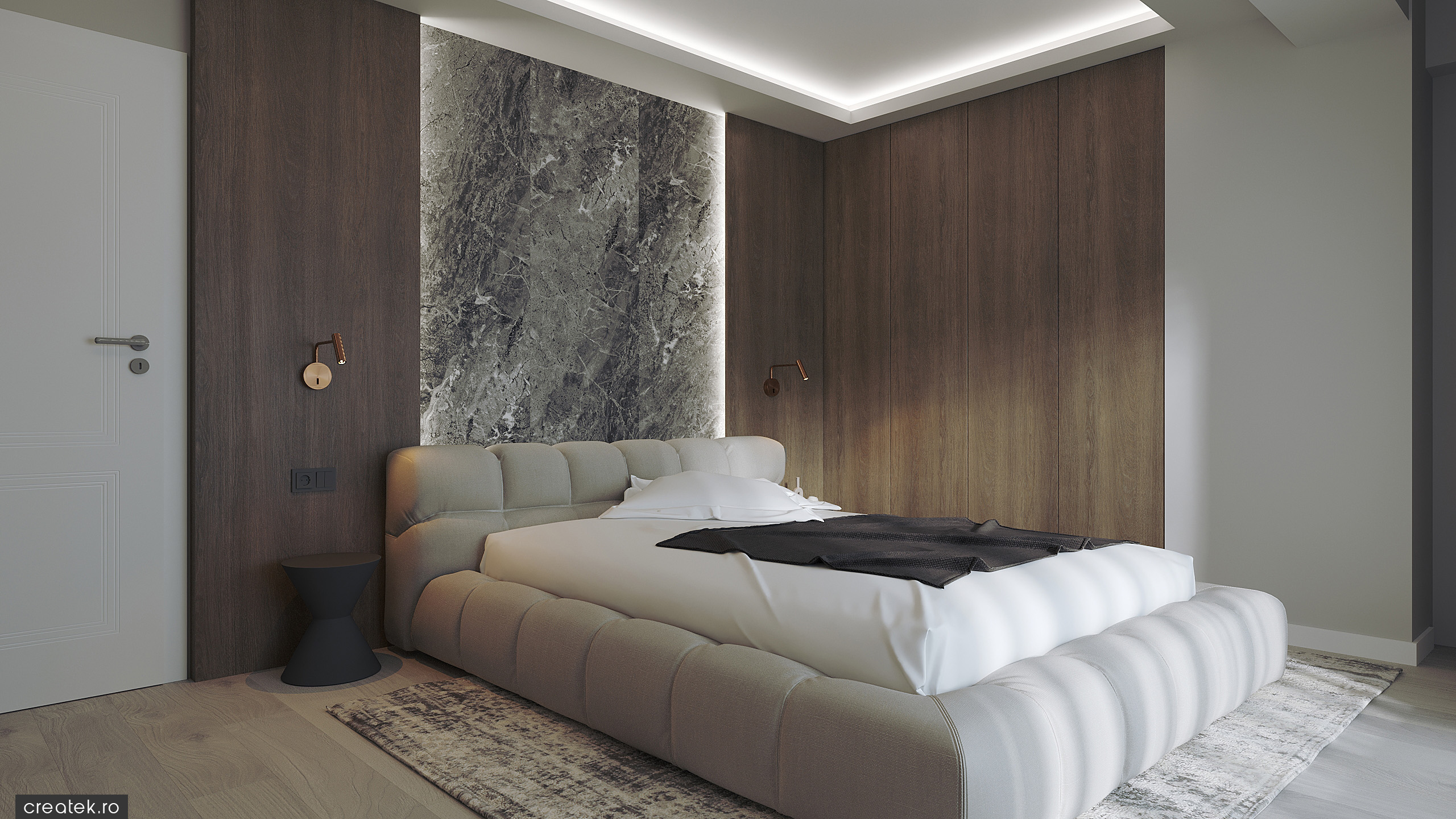 Design Interior Apartament Fam G Mamaia Dormitor